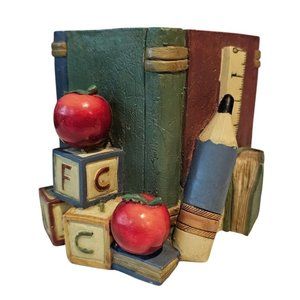 Artisan Flair School Days Collection Pencil Holder Trinket Box Decor Teacher 3"